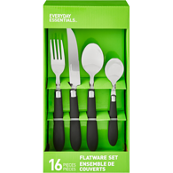 Everyday Essentials Flatware In Caddy 17-Piece