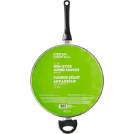 Everyday Essentials Cast Iron Wok with Handles 12-inch